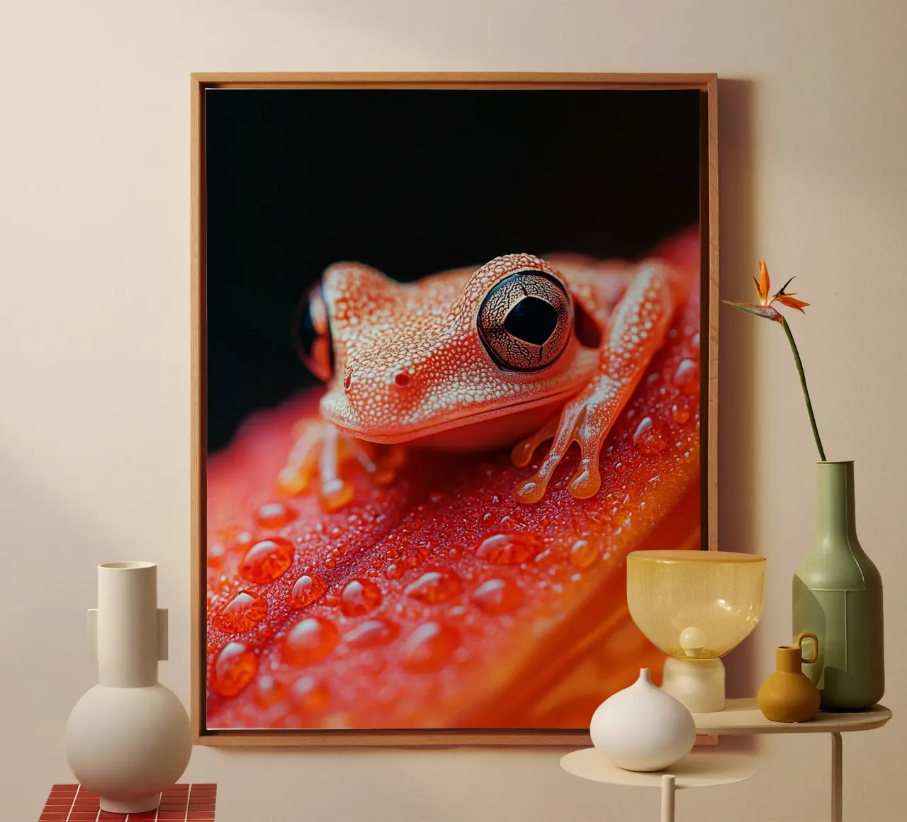 Macro Nature tela con Cornice a cassetta da PhotoVibe Decor