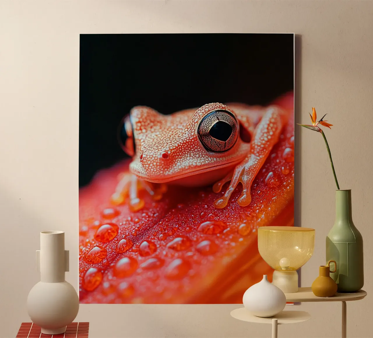 Macro Nature tela con Cornice a cassetta da PhotoVibe Decor