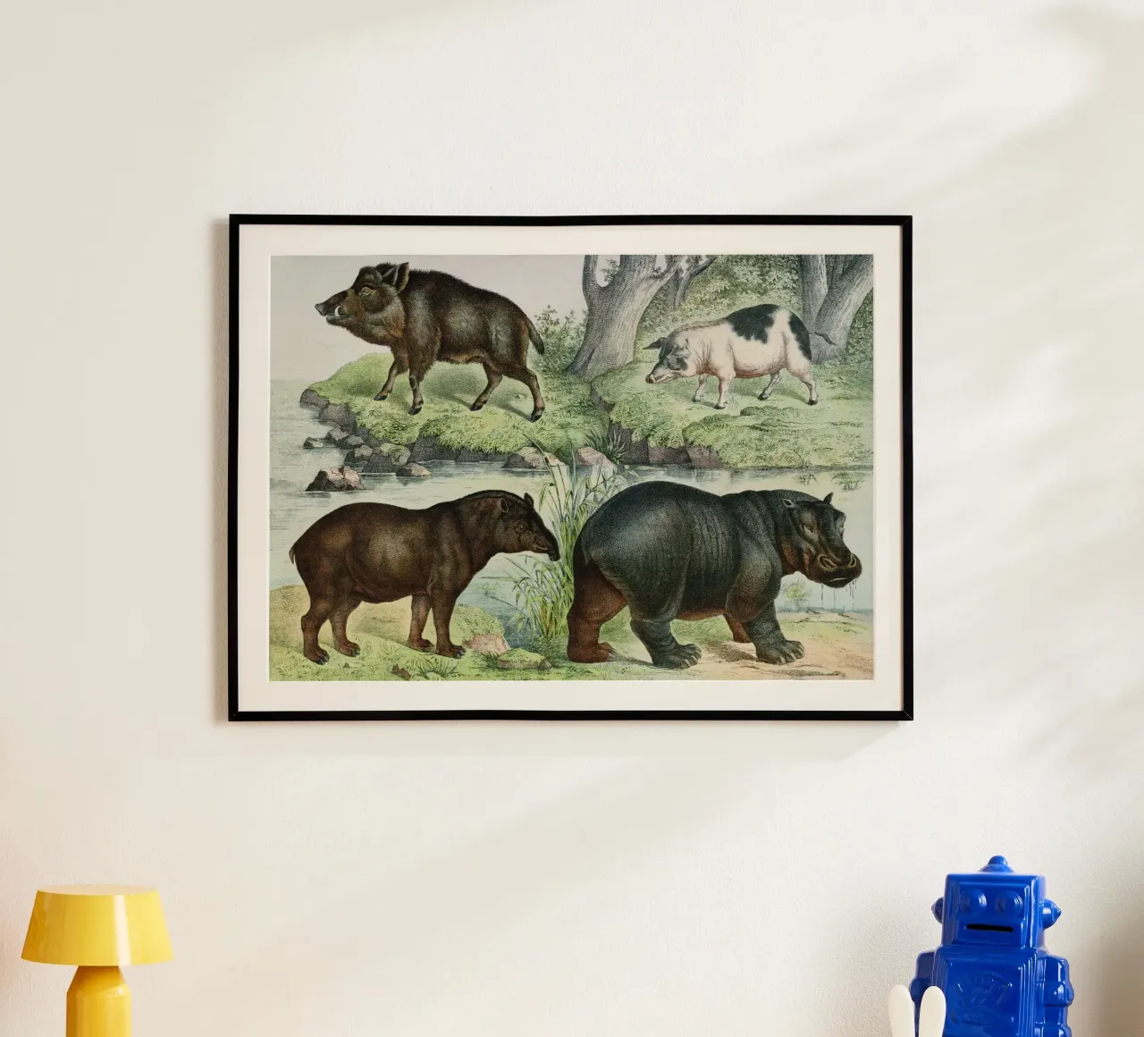 Vintage Schubert 3 Huftiere 17 poster da Vintage Print Collection