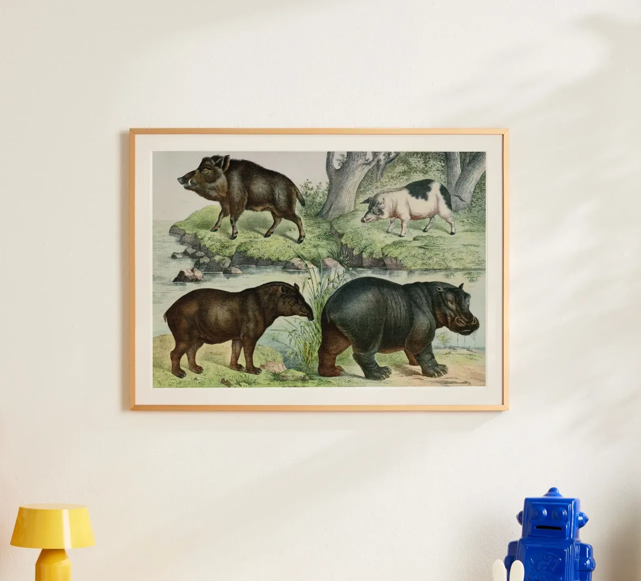 Vintage Schubert 3 Huftiere 17 poster da Vintage Print Collection