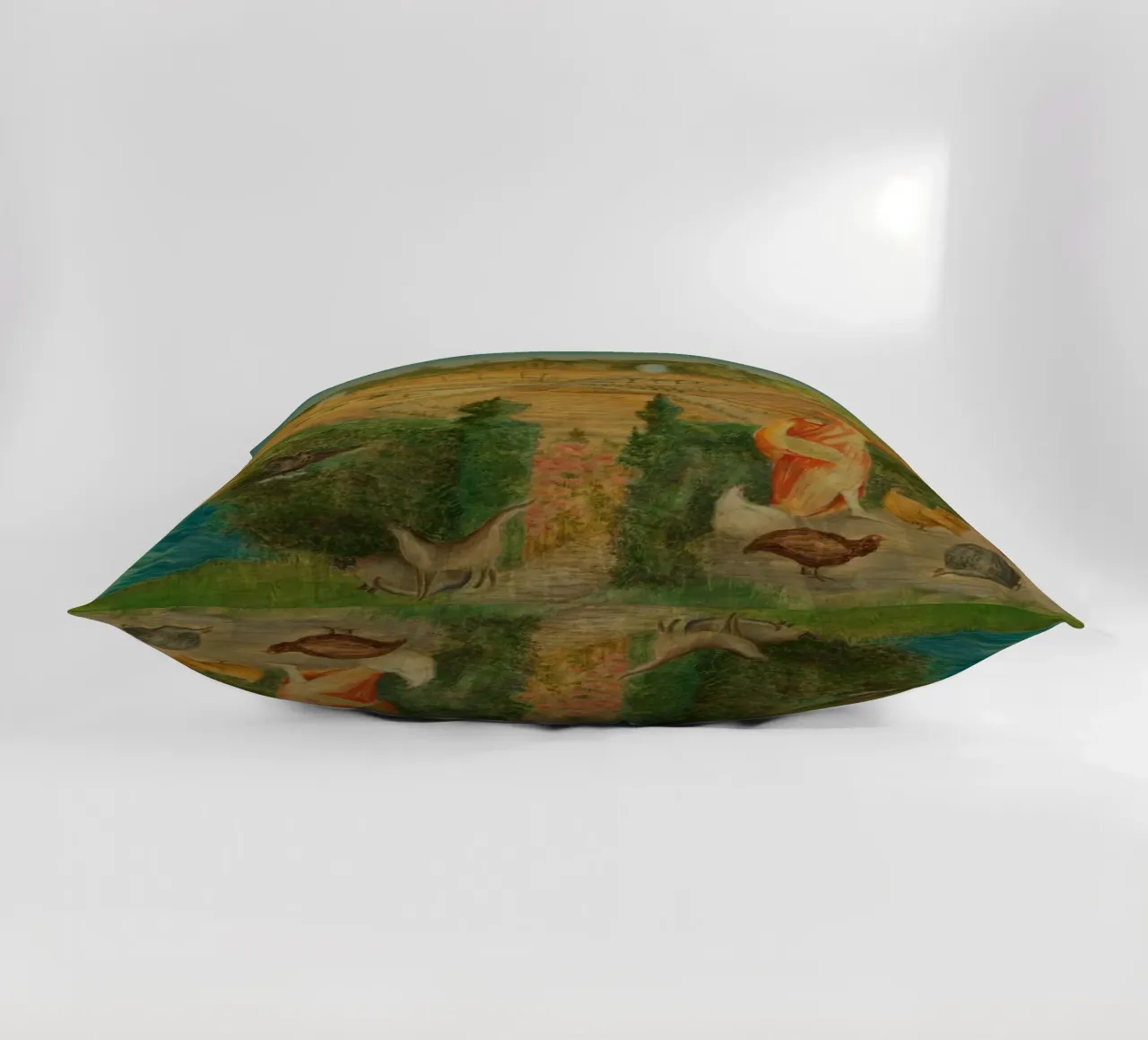 Leonora Carrington L'orto sull'Eyot cuscino da Kunze Gallery