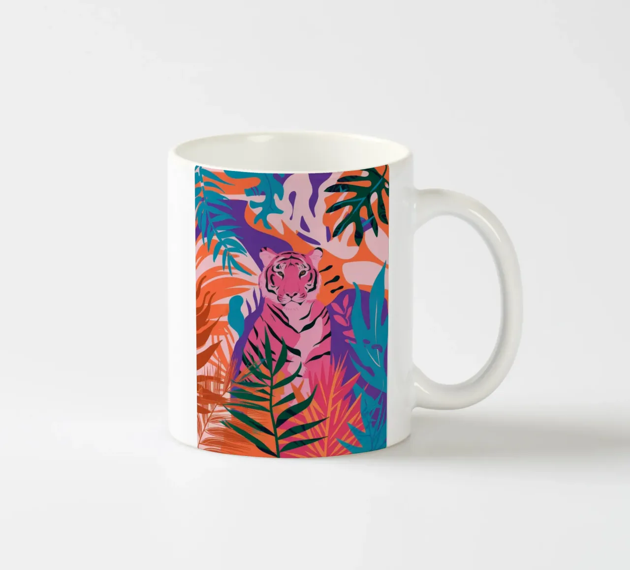 Lo sguardo della tigre nella giungla tazza in ceramica da Paez Harmony