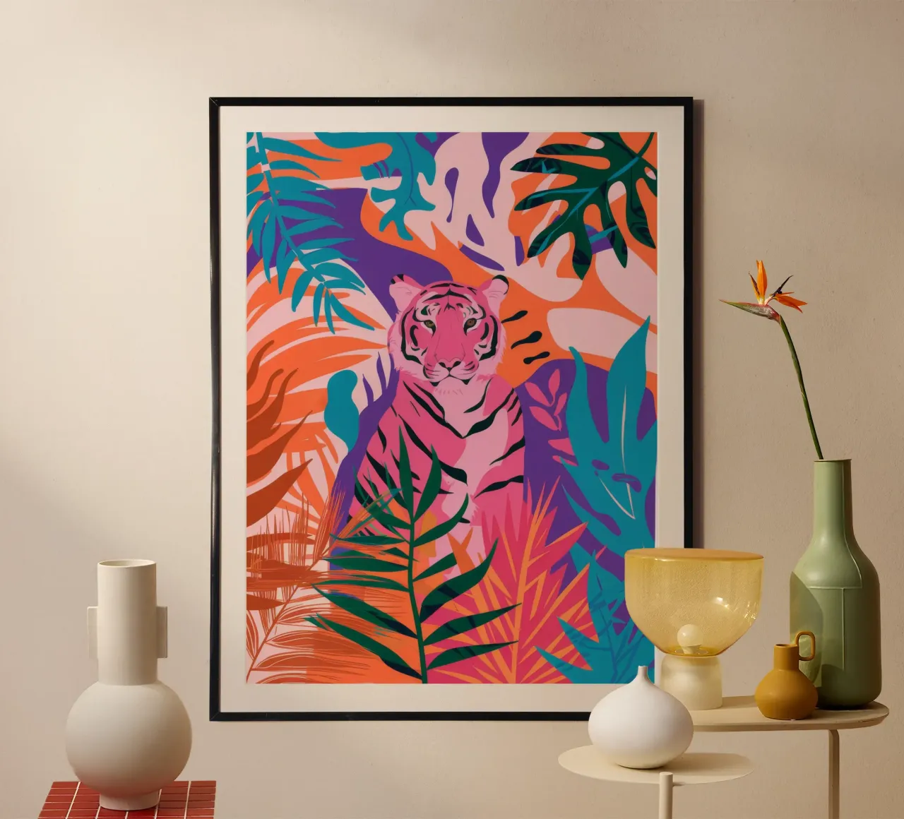 Dschungelblick des Tigers Hahnemühle von Paez Harmony