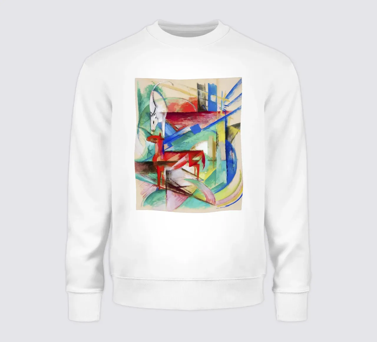 Paisaje con animales (1913) de Franz Marc sudadera de Art History