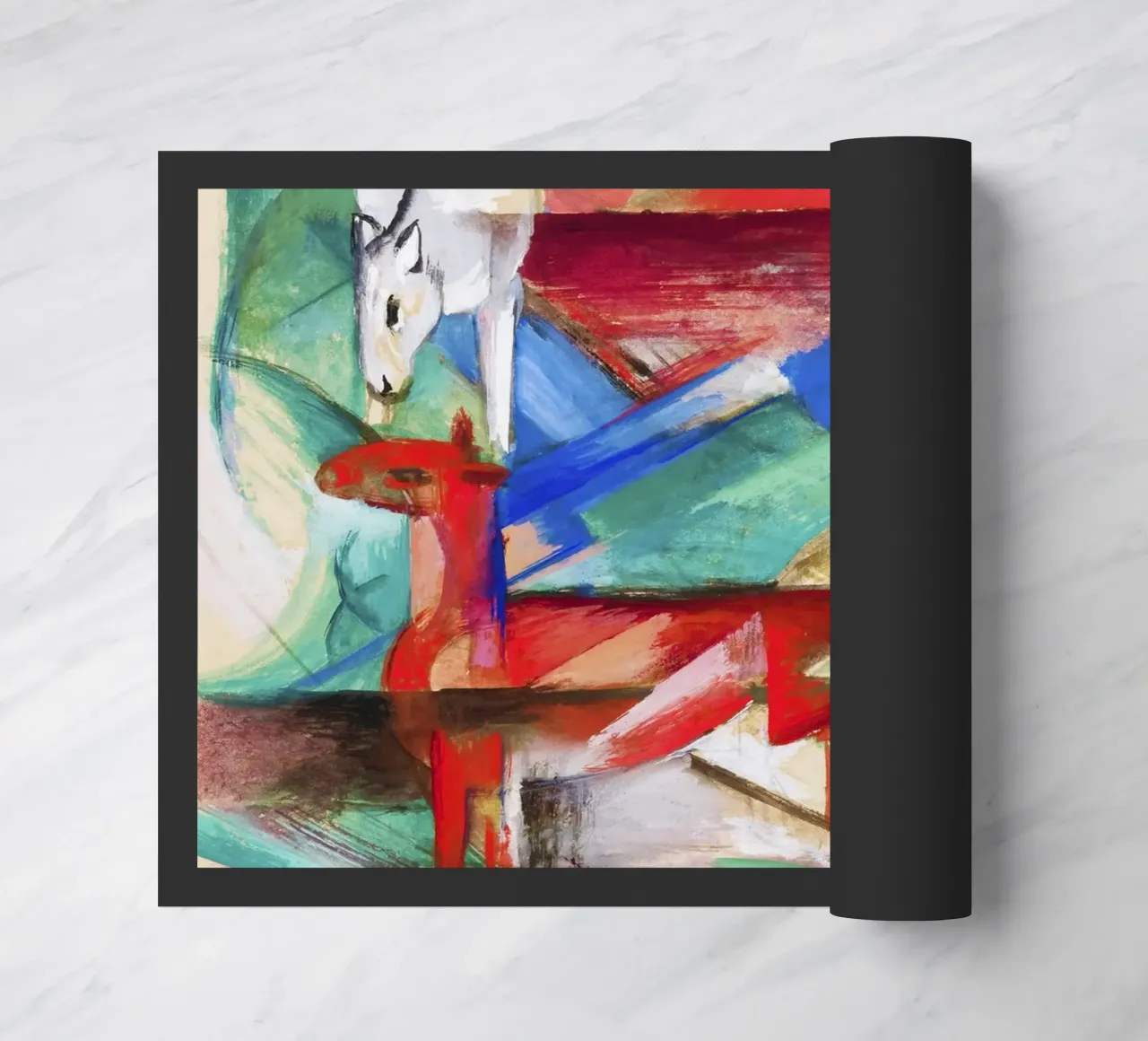 Paesaggio con animali (1913) di Franz Marc zerbino da Art History