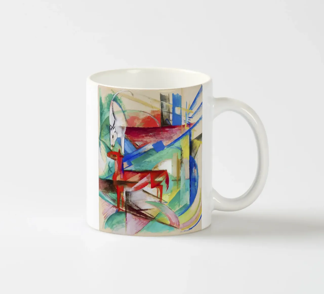 Paesaggio con animali (1913) di Franz Marc tazza in ceramica da Art History