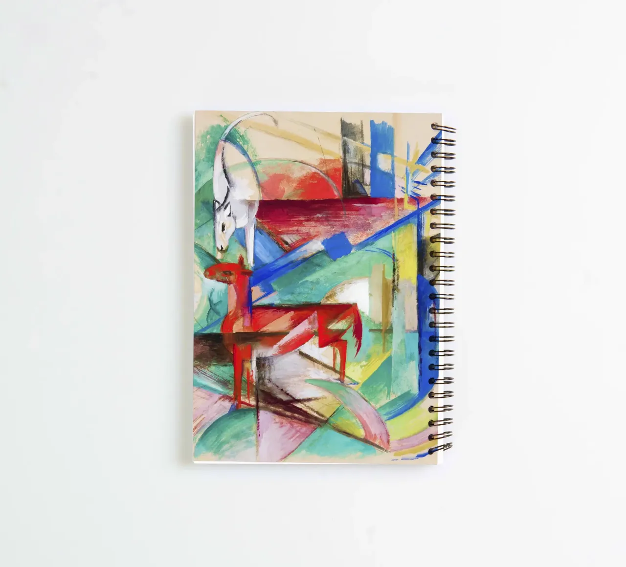 Landscape with Animals (1913) by Franz Marc spiral notebook by Art History