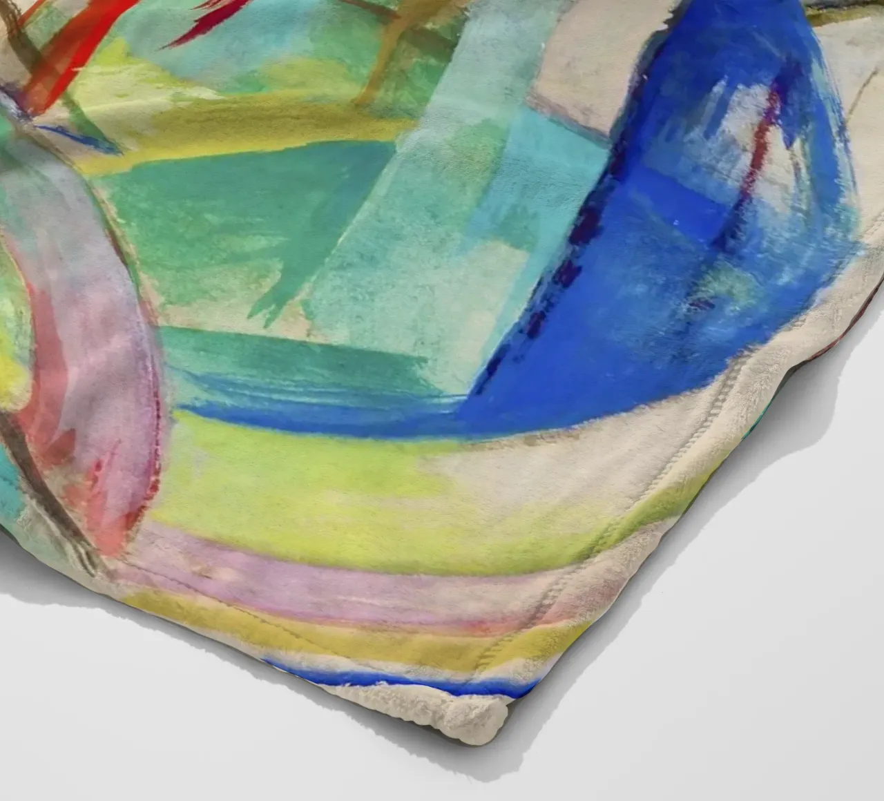 Paesaggio con animali (1913) di Franz Marc coperta in pile da Art History