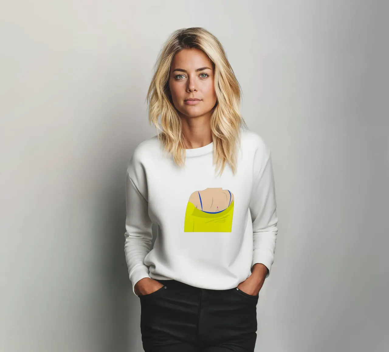 Statement. sweatshirt van FRICKE DESIGN