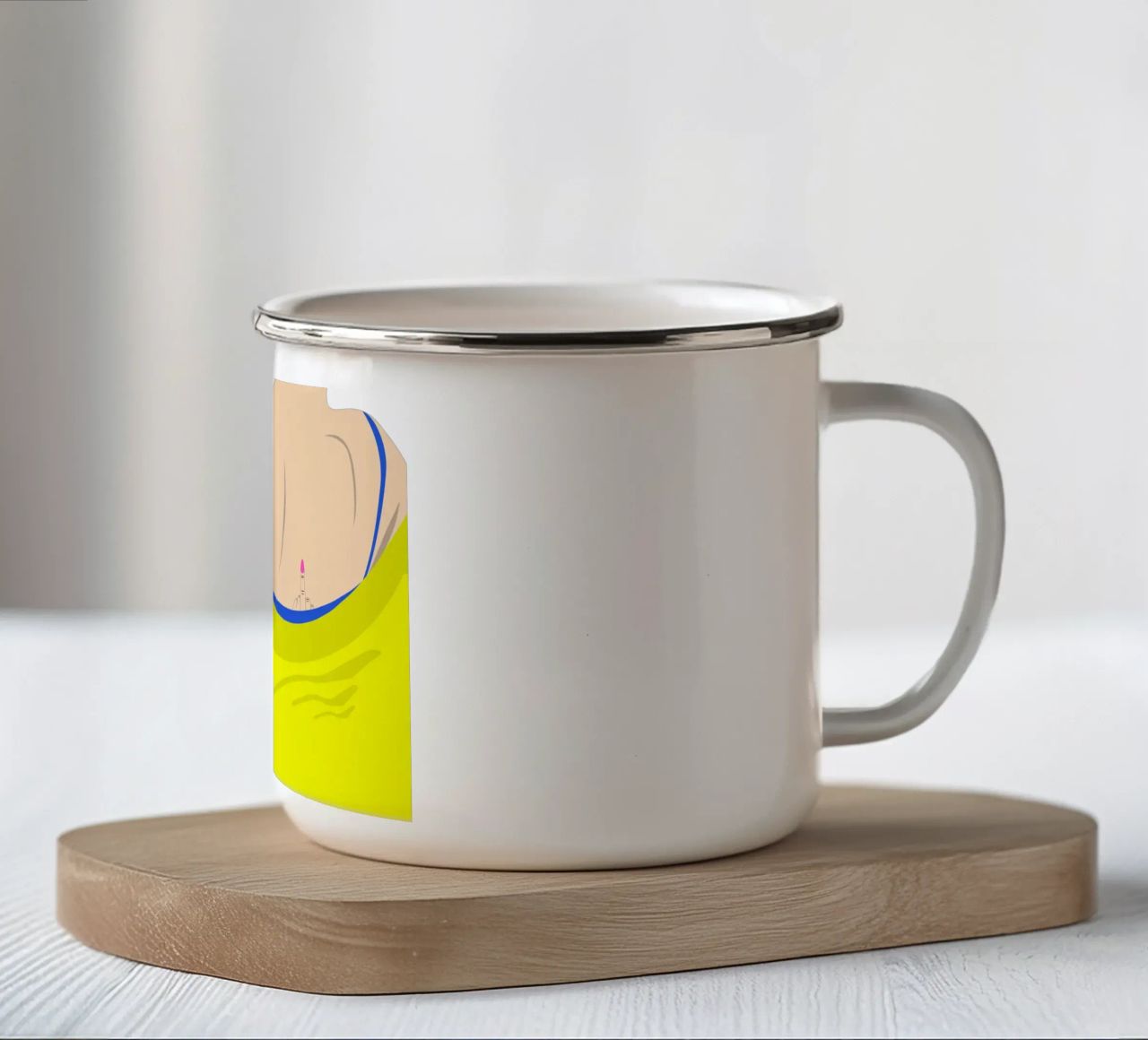 Statement. tazza in smalto da FRICKE DESIGN