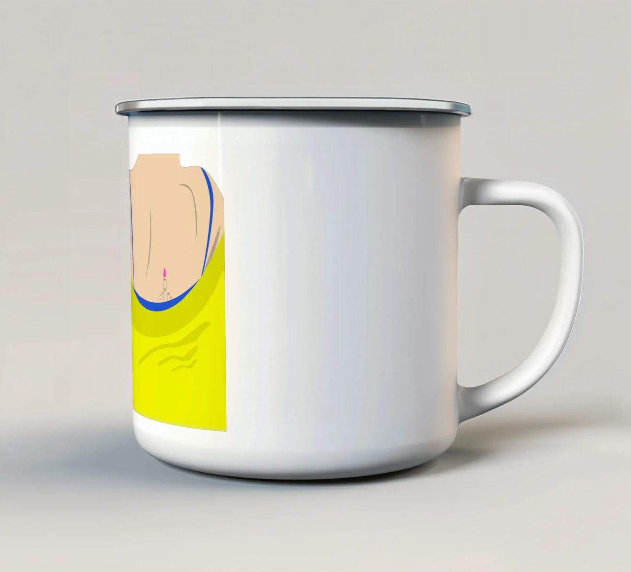 Statement. tazza in smalto da FRICKE DESIGN