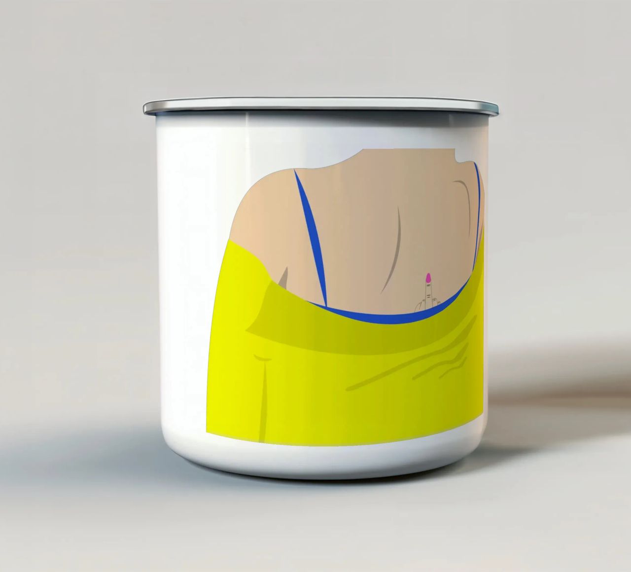 Statement. tazza in smalto da FRICKE DESIGN