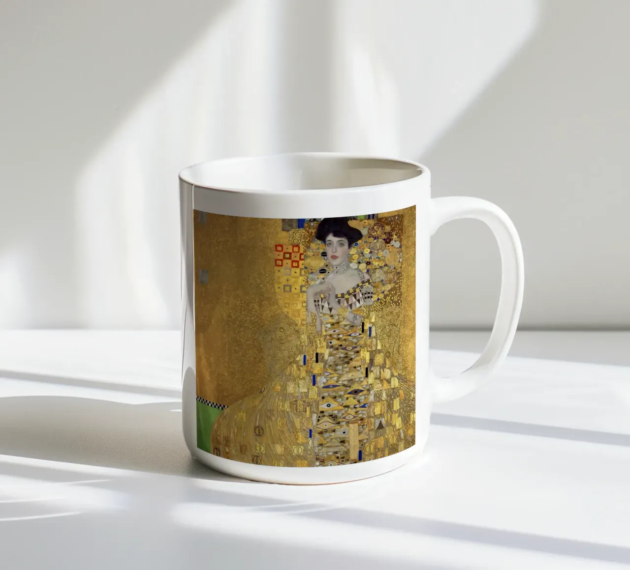 Ritratto di Adele Bloch-Bauer I (1907) di Gustav Klim tazza in ceramica da Venus Art