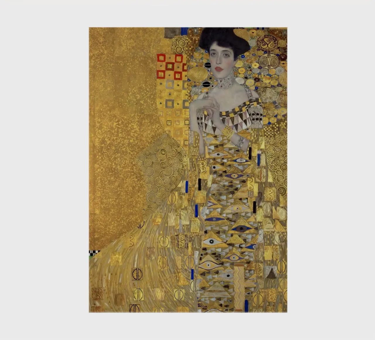 Portrait of Adele Bloch-Bauer I (1907) by Gustav Klim notebook by Venus Art