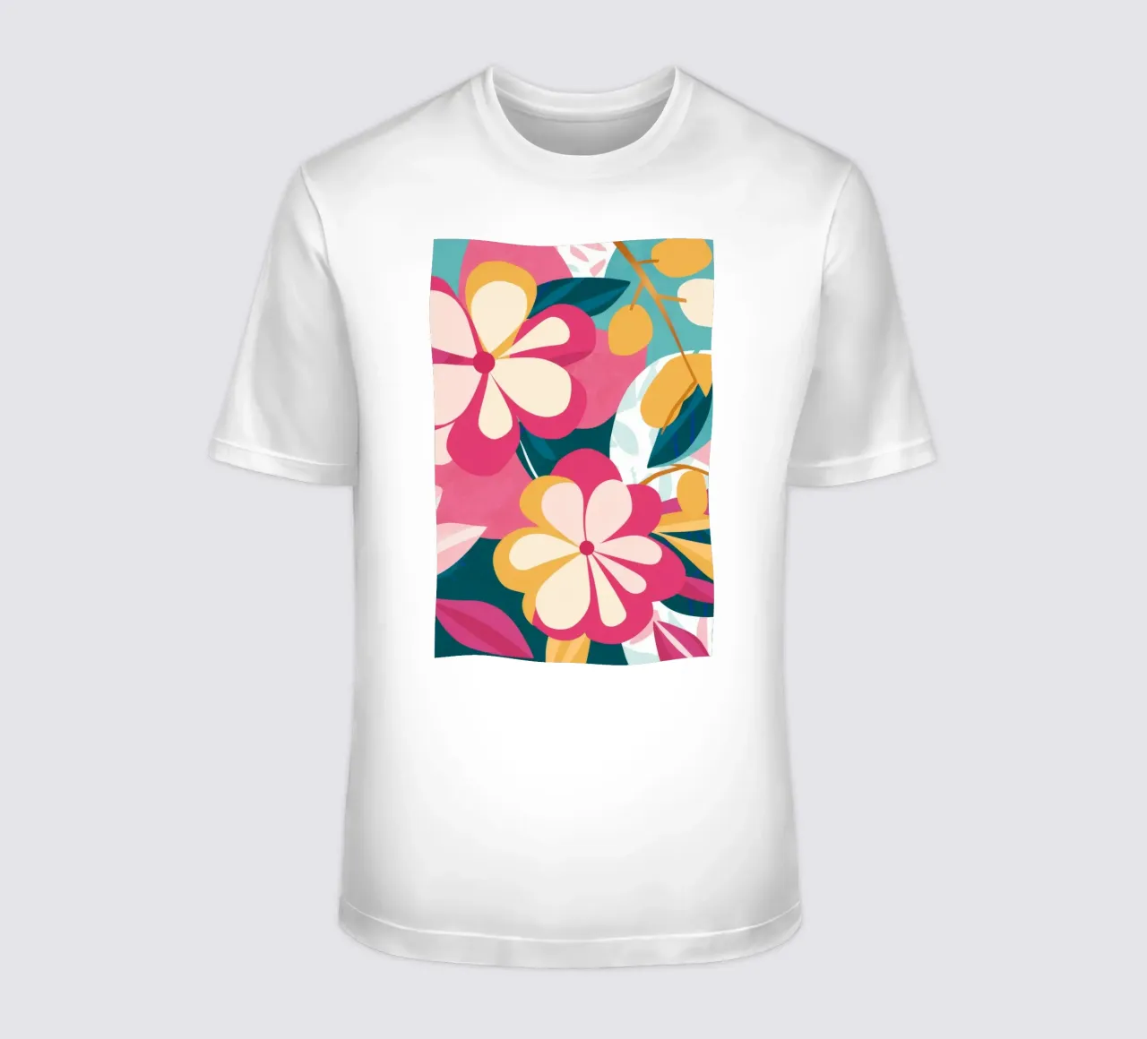 Abstracte bloembladwerveling t-shirt van Paez Harmony