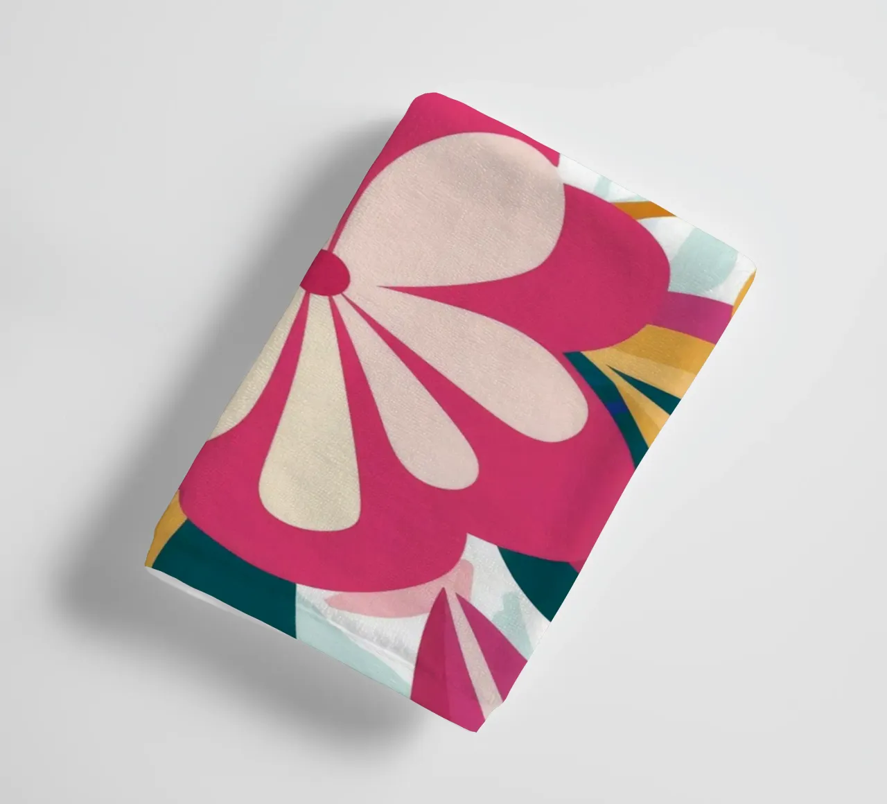 Abstracte bloembladwerveling badhanddoek van Paez Harmony