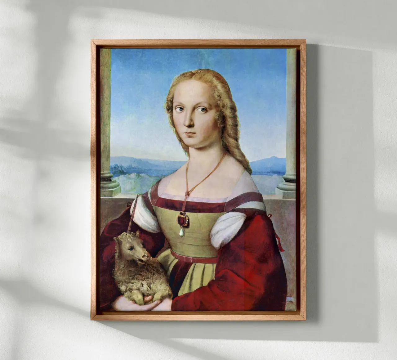 Joven con unicornio (1506) de Rafael lienzo de Venus Art
