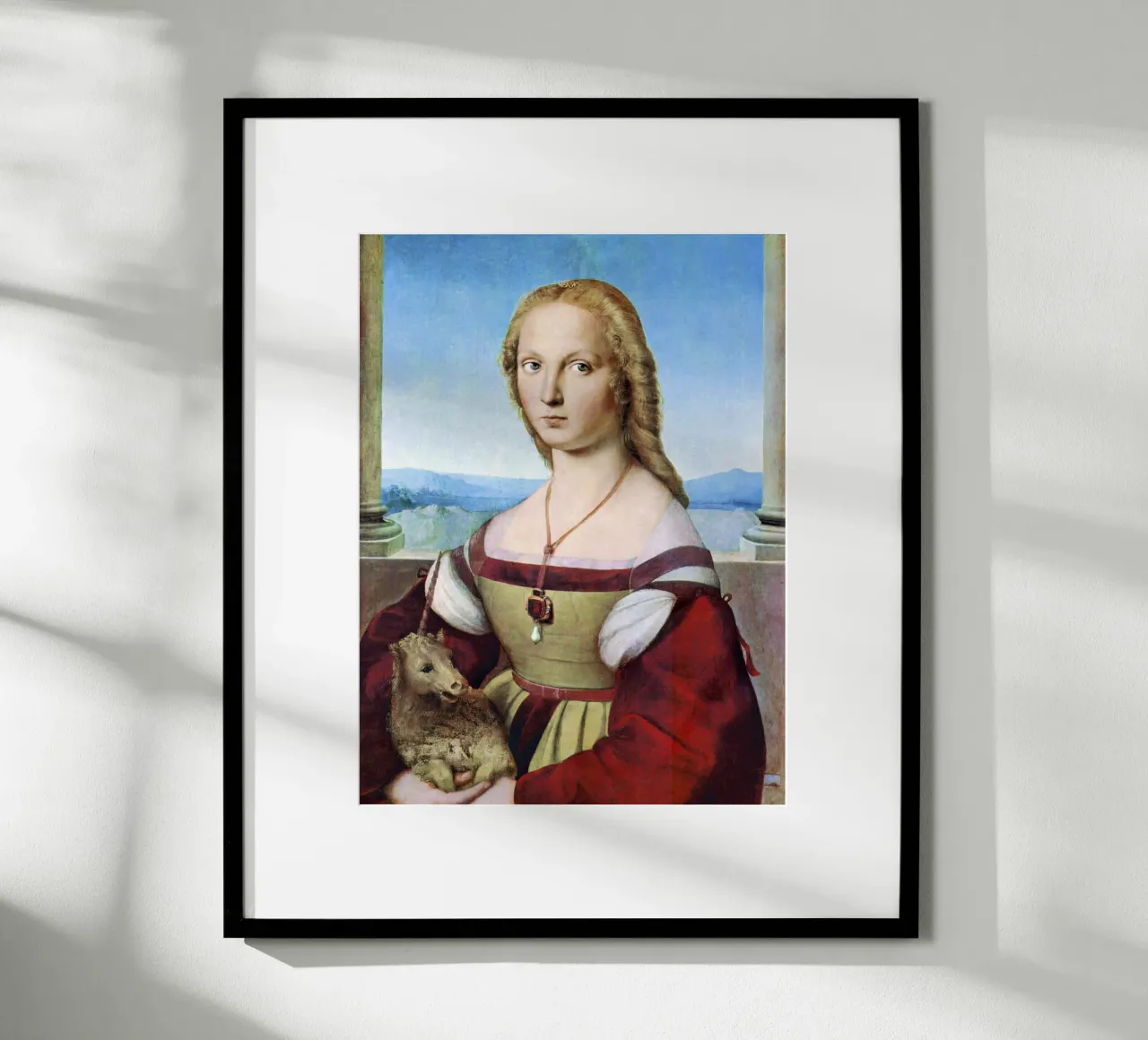Joven con unicornio (1506) de Rafael hahnemühle de Venus Art