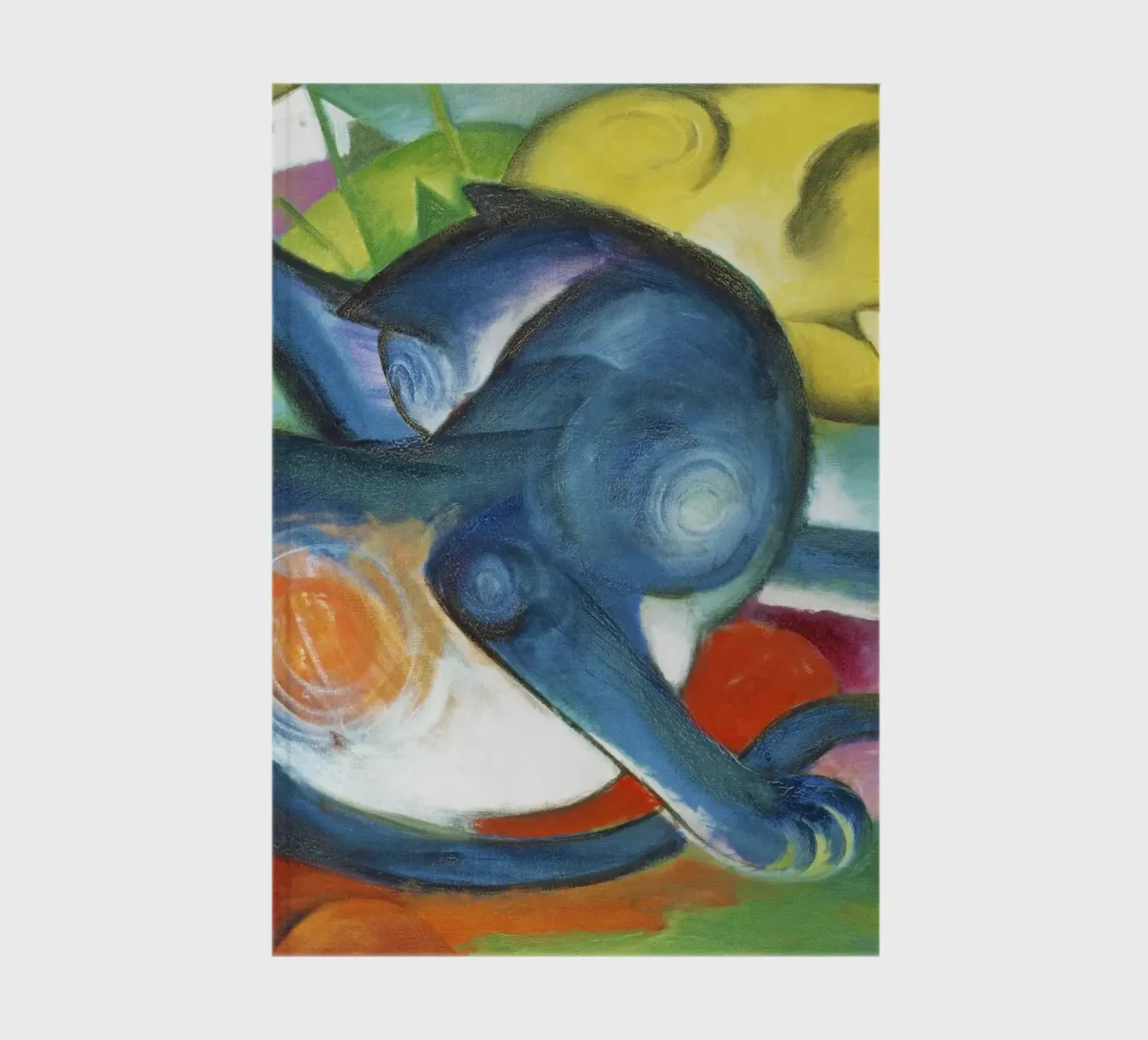 Deux chats, bleu et jaune (1912) de Franz Marc carnet de notes de Art History