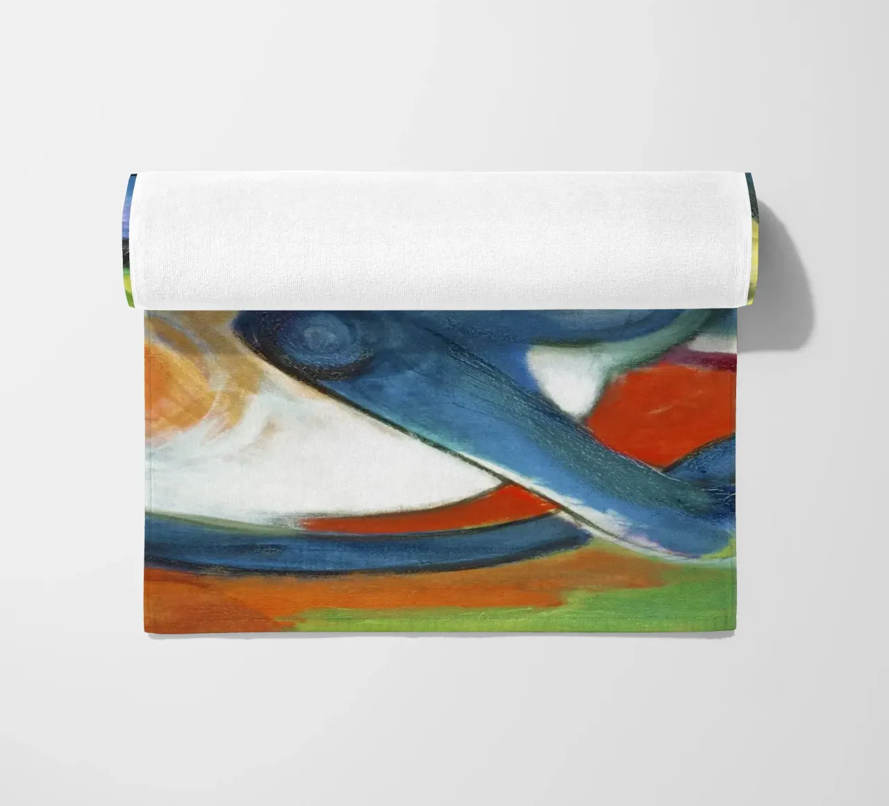 Due gatti, blu e giallo (1912) di Franz Marc telo mare da Art History