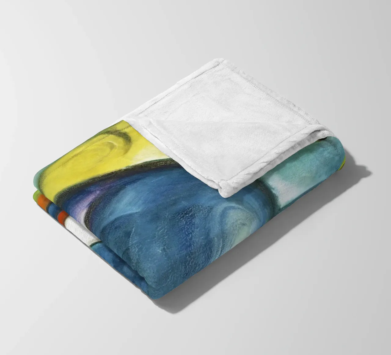 Due gatti, blu e giallo (1912) di Franz Marc coperta in pile da Art History