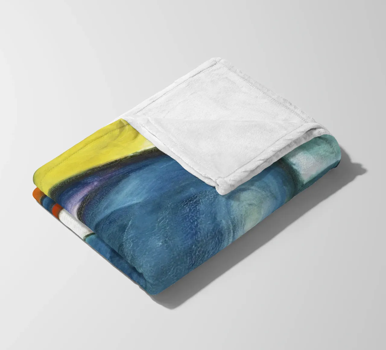 Due gatti, blu e giallo (1912) di Franz Marc coperta in pile da Art History
