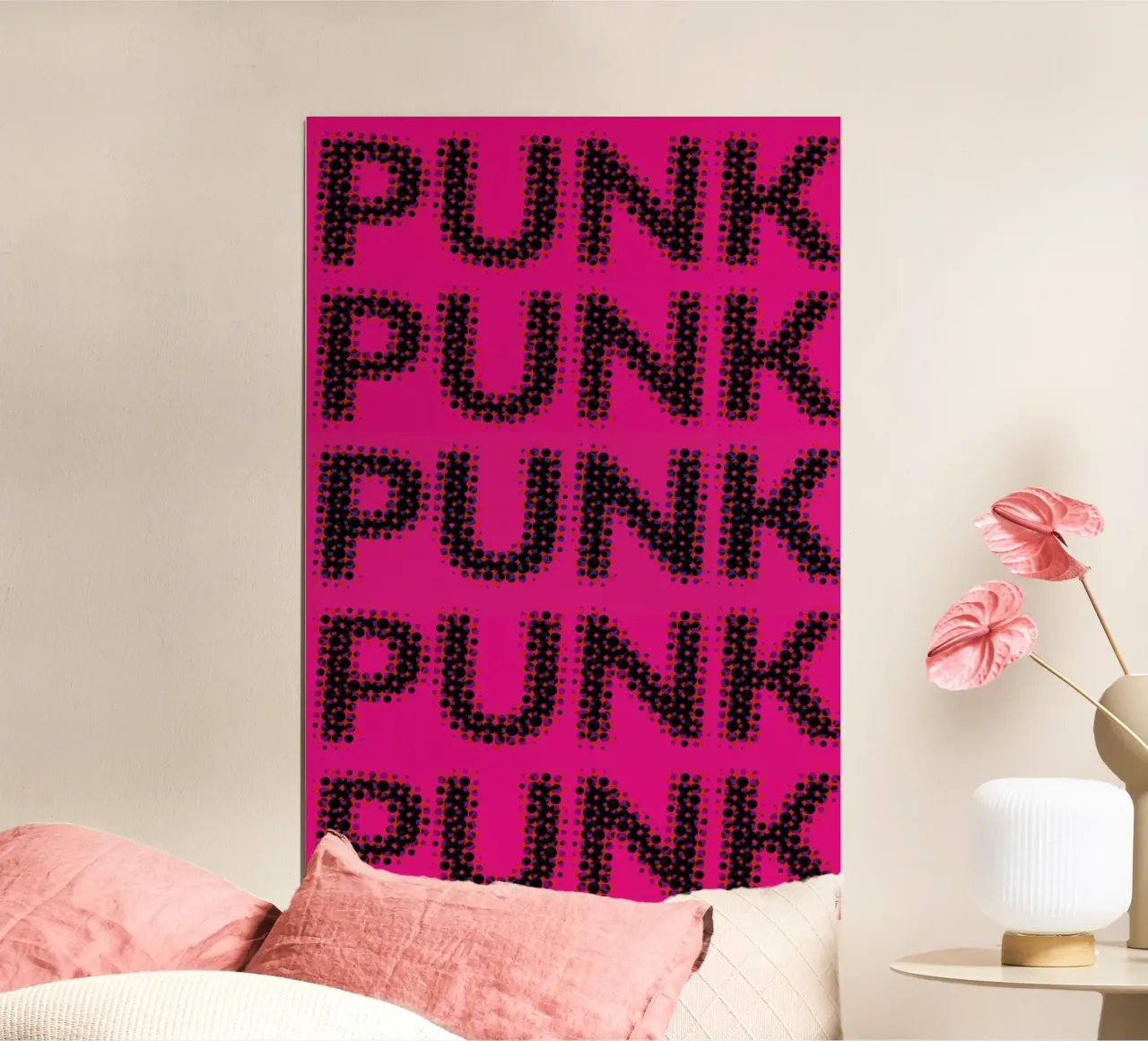Punk poster con telaio in legno da Shot By Clint