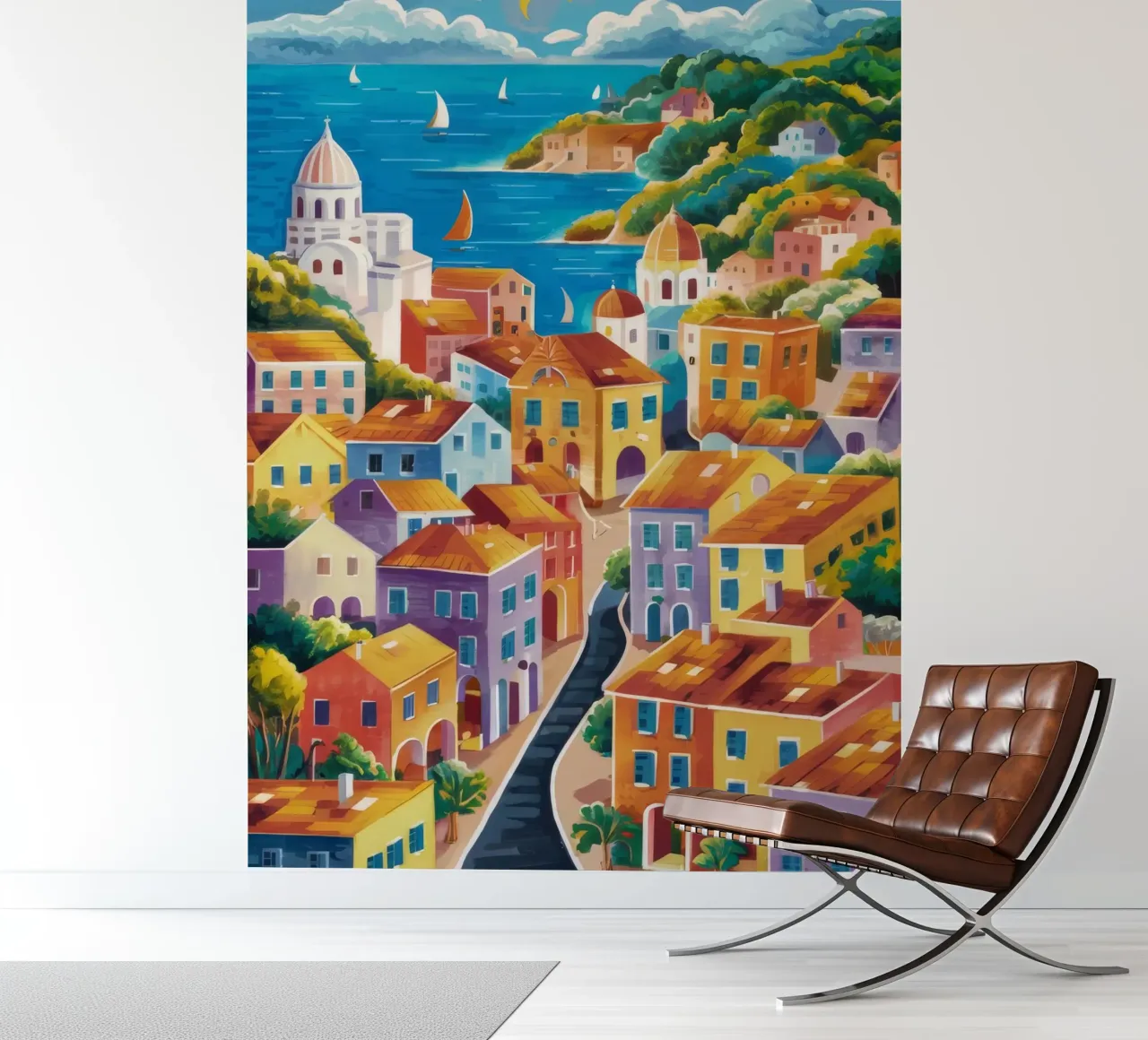 Hillside Harbor Glow photo wallpaper by Paez Harmony