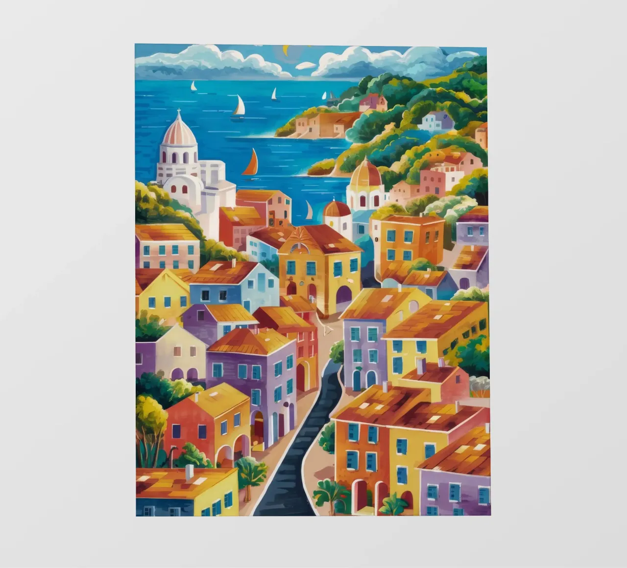 Hillside Harbor Glow photo wallpaper by Paez Harmony