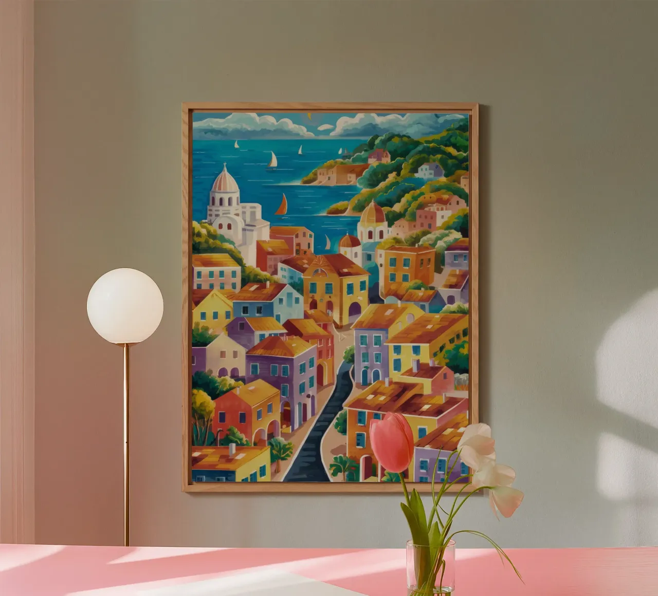 Hillside Harbor Glow forex plate by Paez Harmony