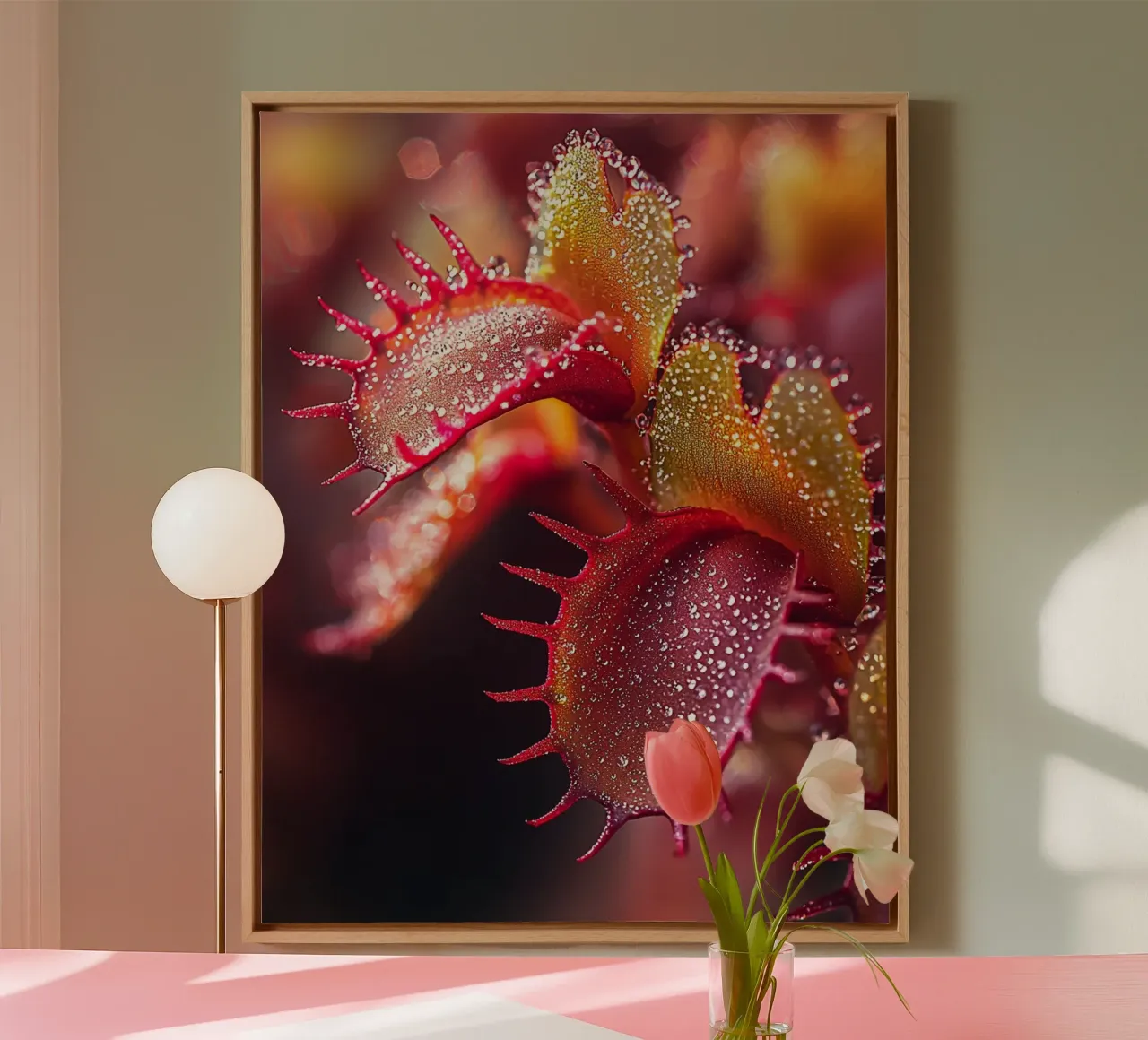 Macro Nature tela con Cornice a cassetta da PhotoVibe Decor