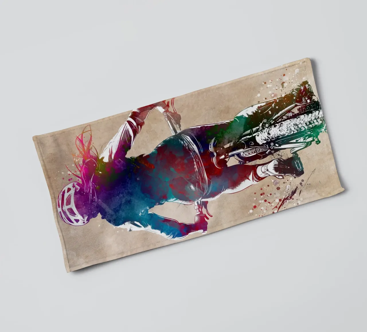 Art du sport à vélo serviette de bain de SPORT