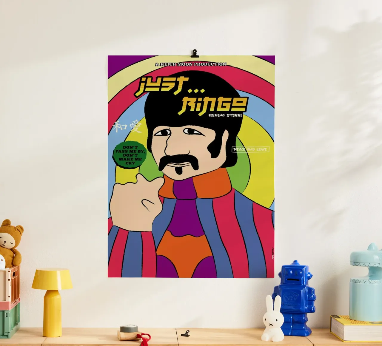 Just Ringo poster con telaio in legno da Rafa Gomes