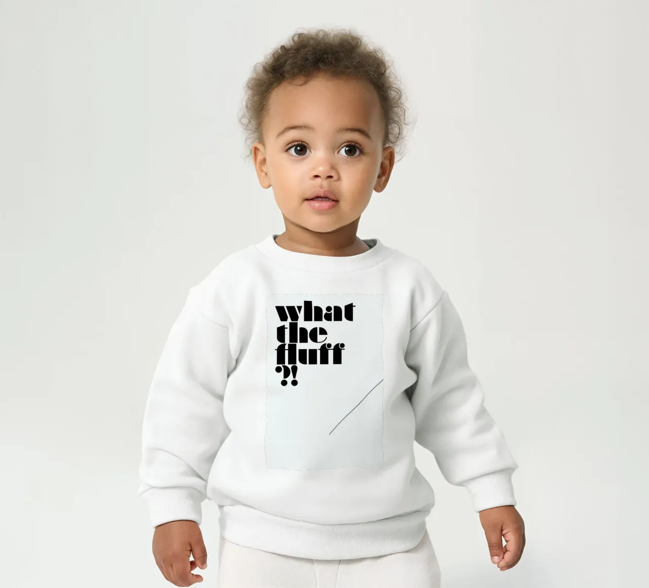 What the fluff?! baby sweatshirt van Oh Darling