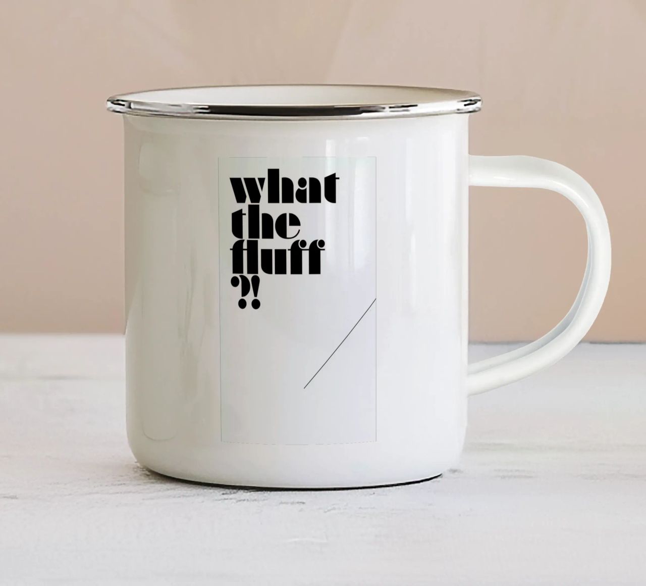 What the fluff?! tazza in smalto da Oh Darling