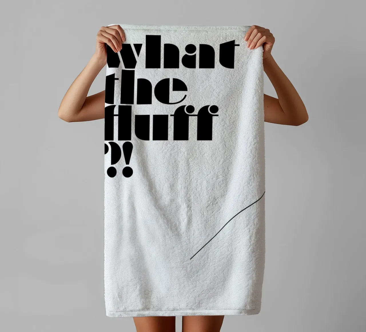 What the fluff?! toalla de baño de Oh Darling