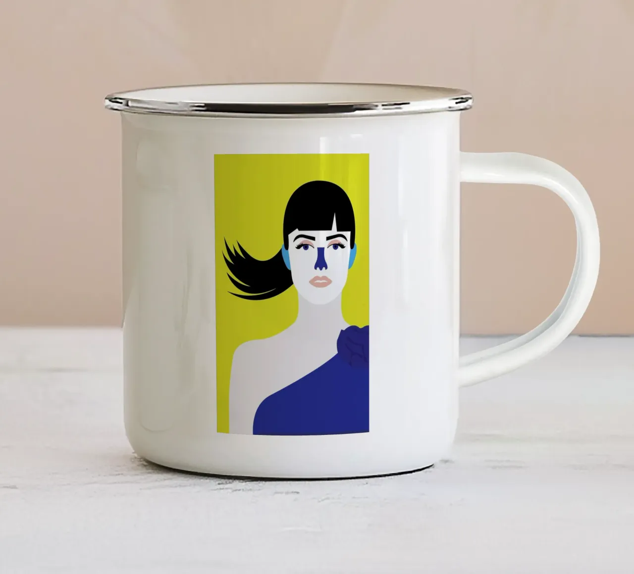 Penelope tazza in smalto da Dignity