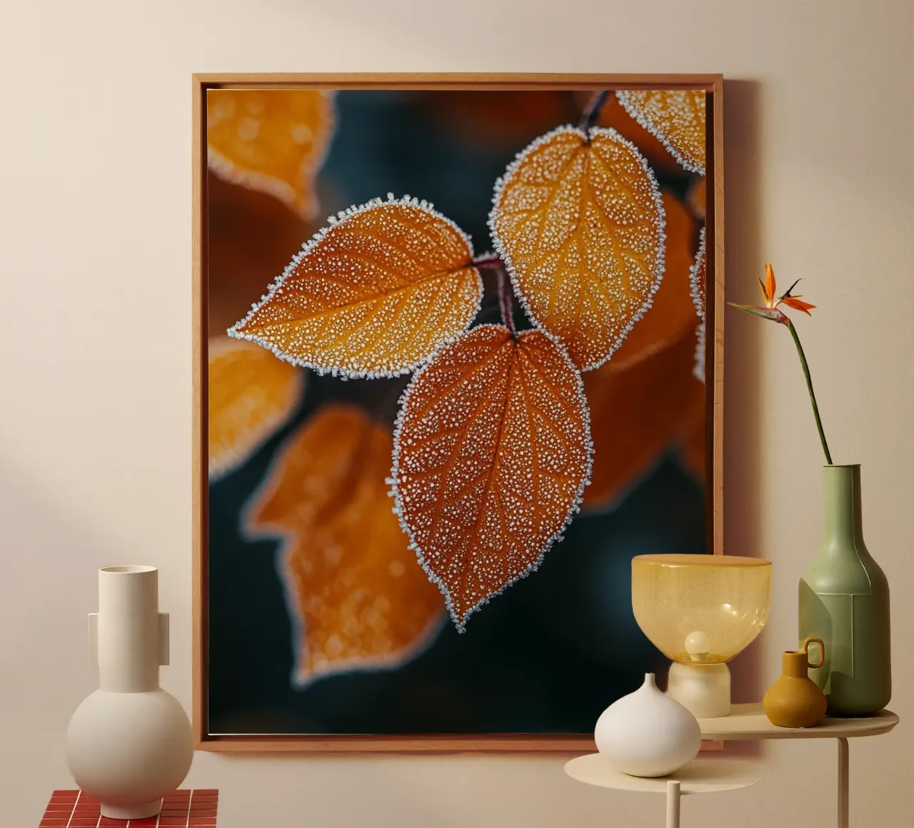 Macro Nature tela con Cornice a cassetta da PhotoVibe Decor