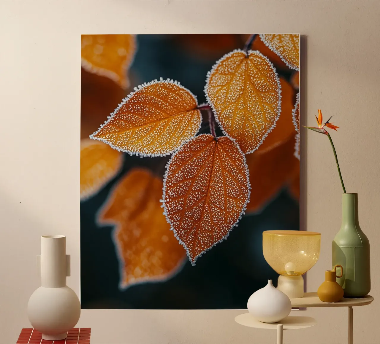 Macro Nature tela con Cornice a cassetta da PhotoVibe Decor