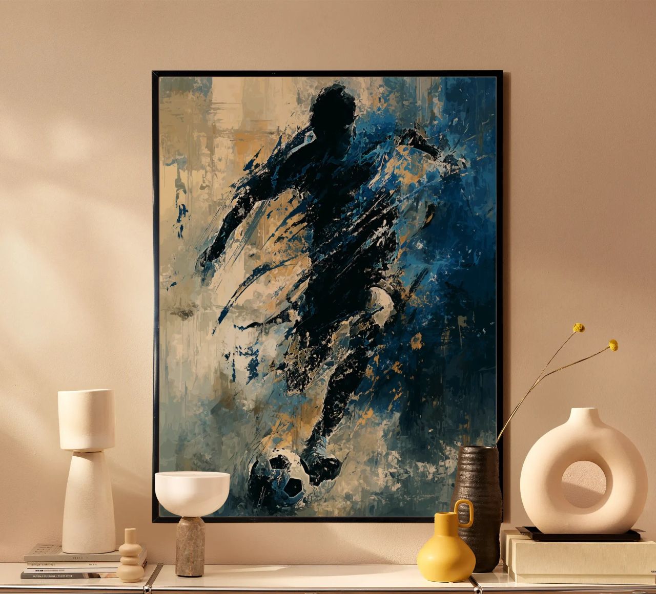 Football Abstract 2 poster de Mateo