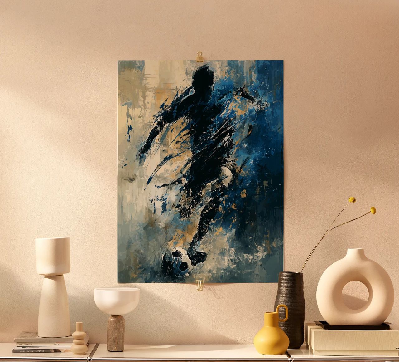 Football Abstract 2 poster de Mateo