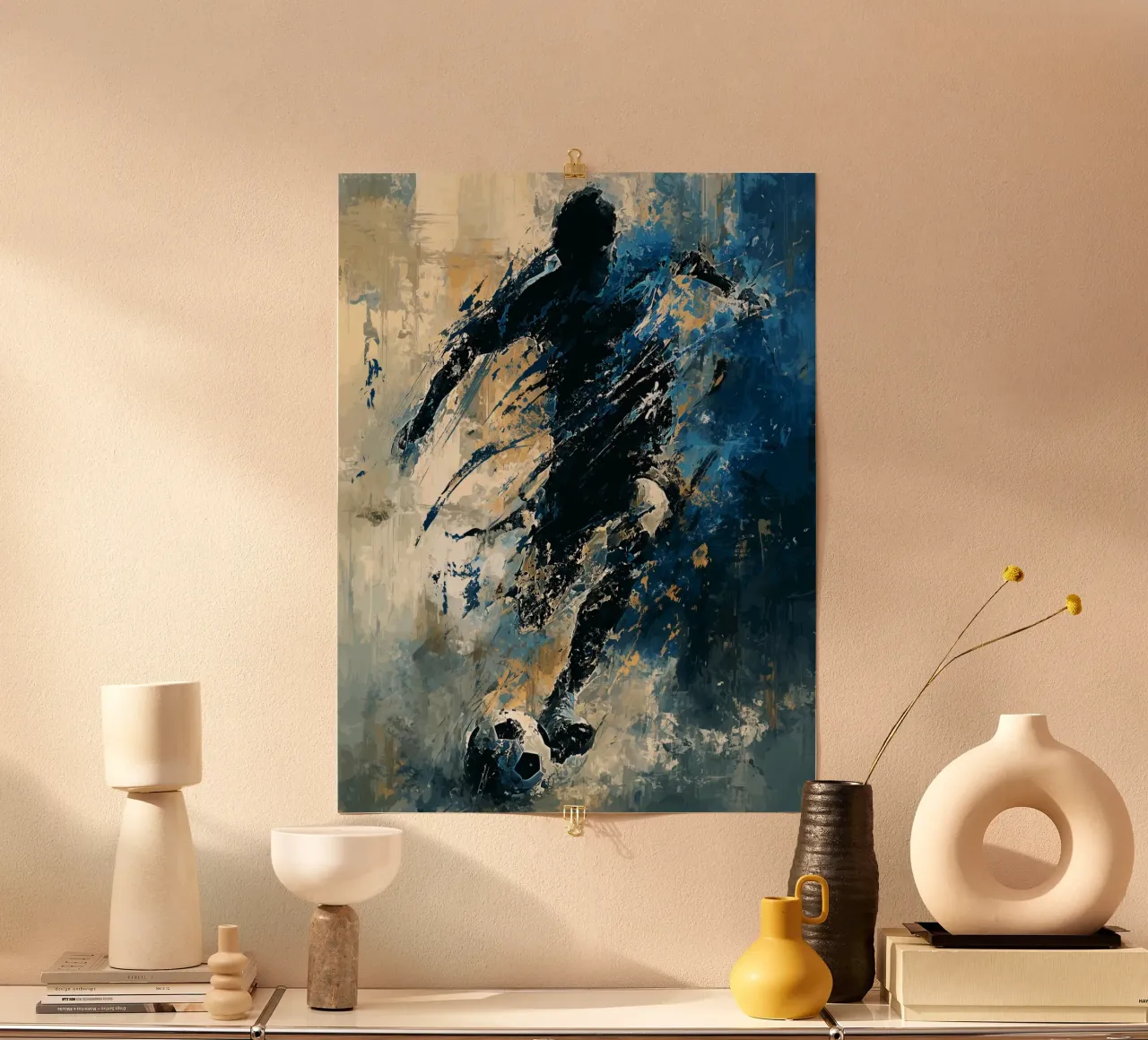 Football Abstract 2 poster da Mateo