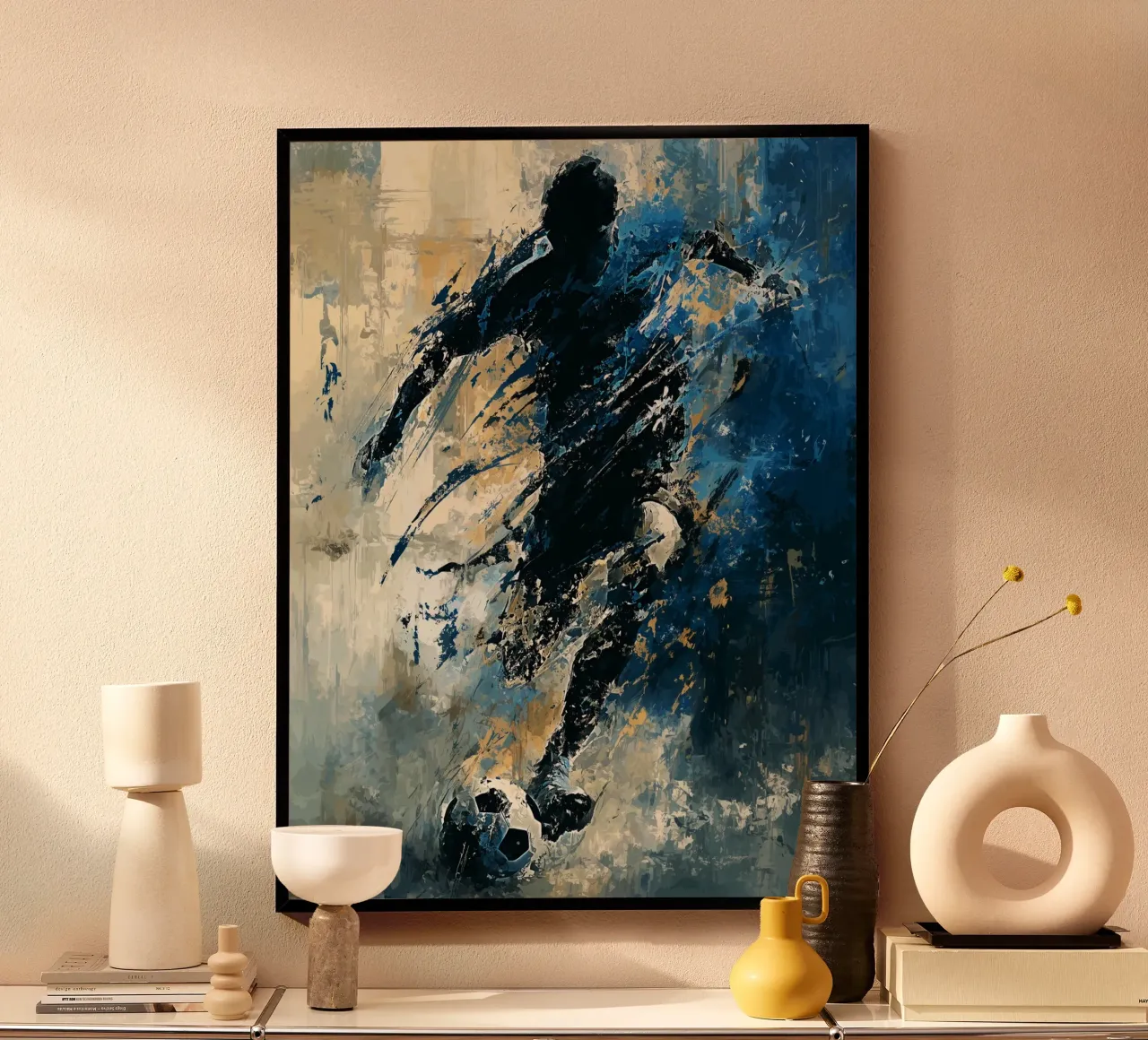 Football Abstract 2 poster da Mateo