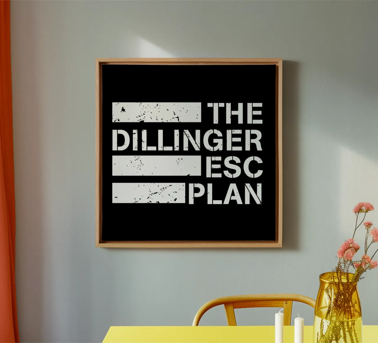 The Dillinger Escape Plan tela con Cornice a cassetta da tammy shop