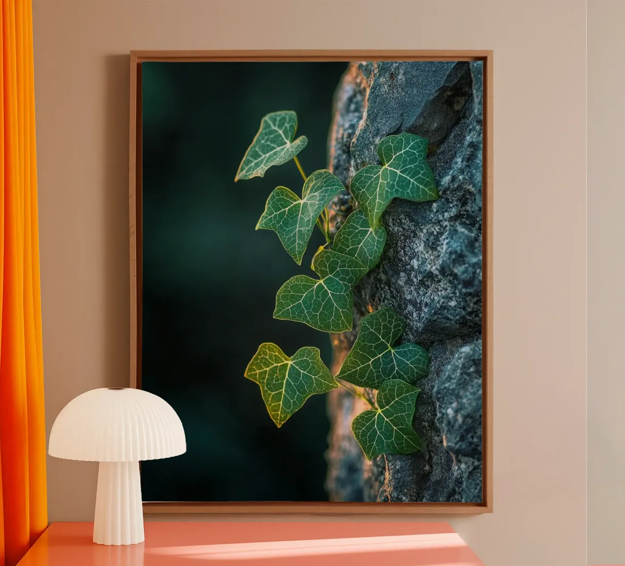 Macro Nature tela con Cornice a cassetta da PhotoVibe Decor