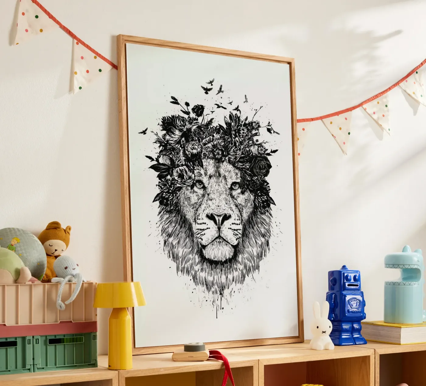 Floral Lion plexiglass da Balazs Solti