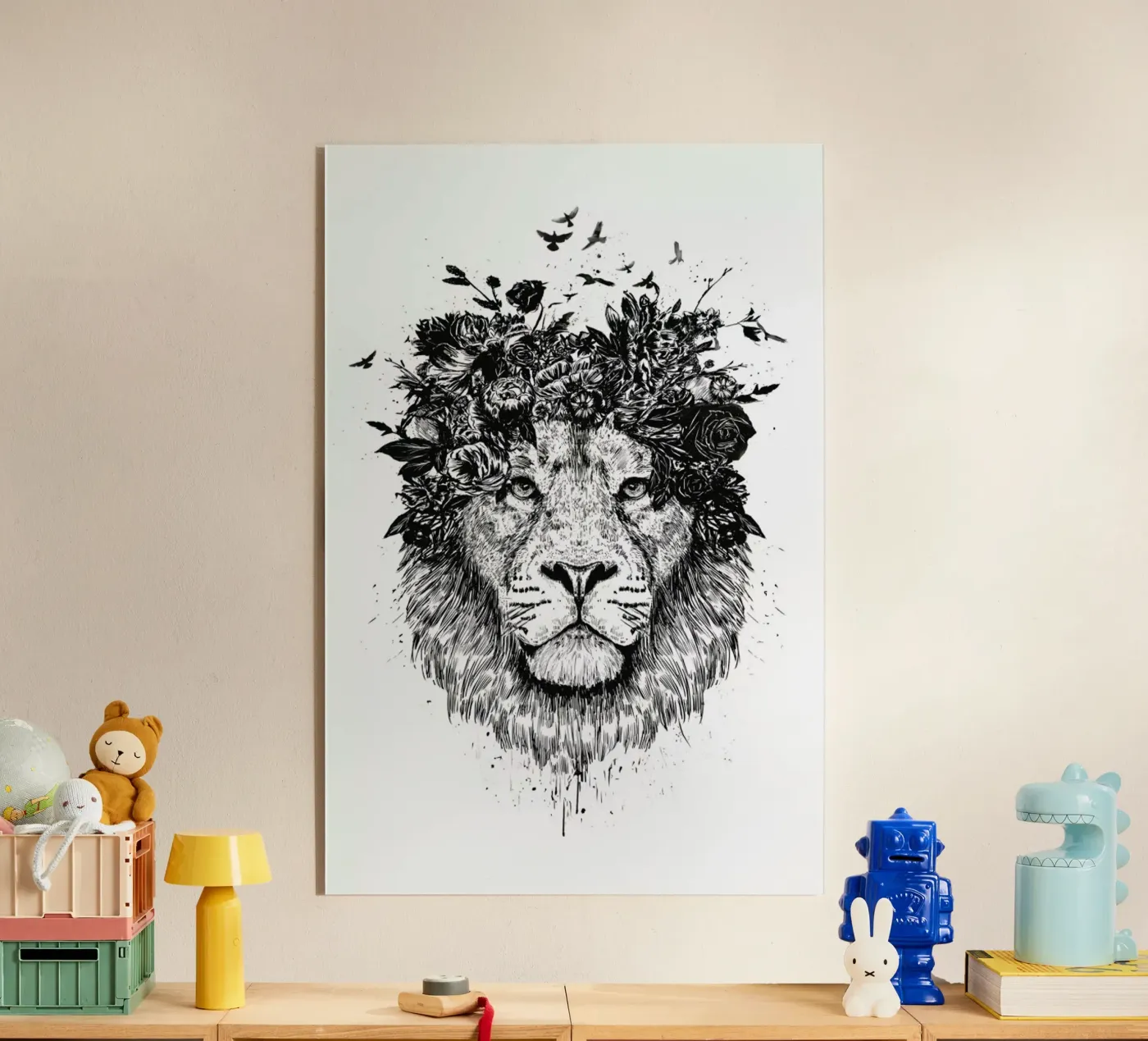 Floral Lion plexiglass da Balazs Solti