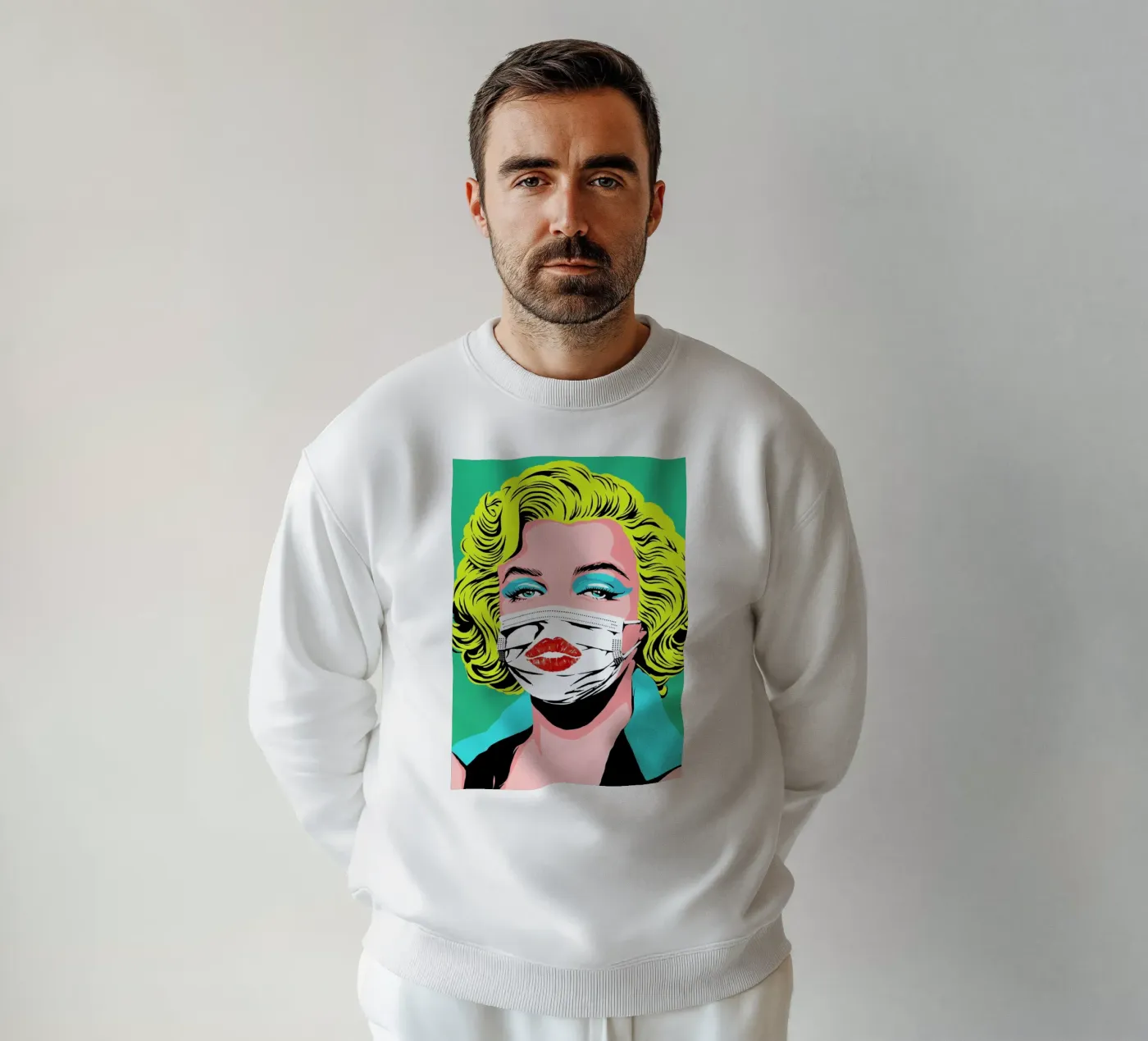 Masked-bombshell sweatshirt by Butcher Billy