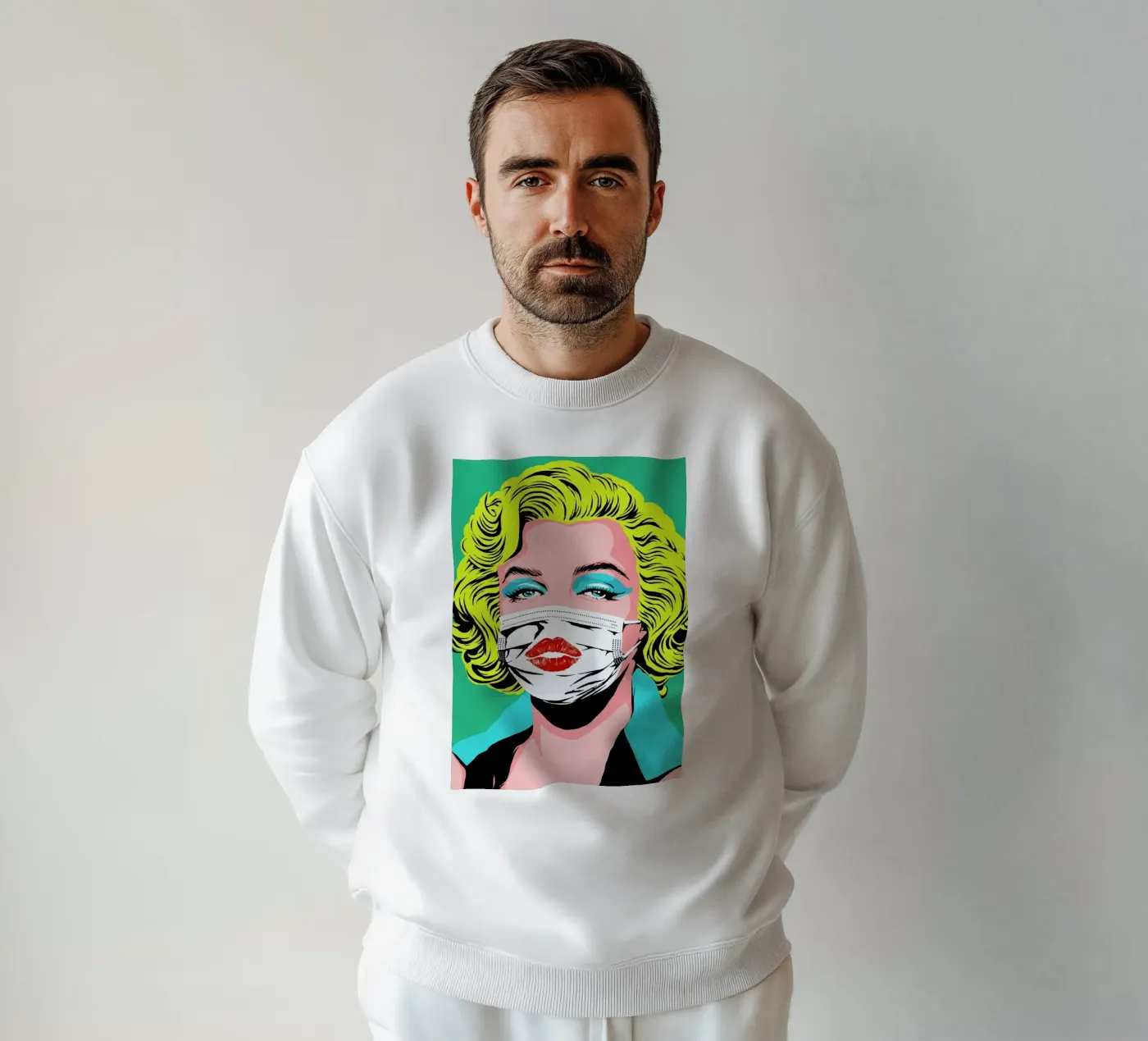 Masked-bombshell sweatshirt by Butcher Billy