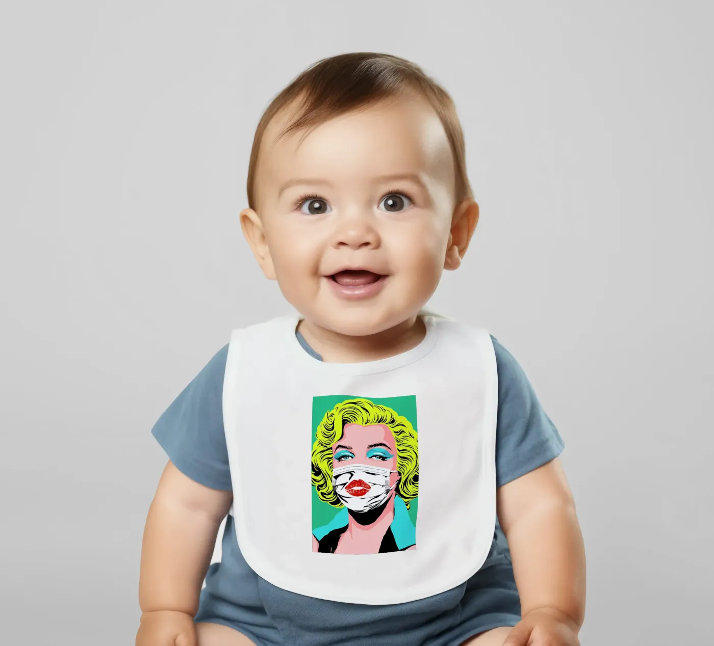 Masked-bombshell Babylätzchen von Butcher Billy